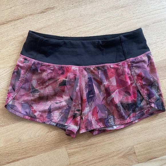 Lululemon Run Times Short II in Sun Dazed Multi Pink size 4 - Picture 7 of 10